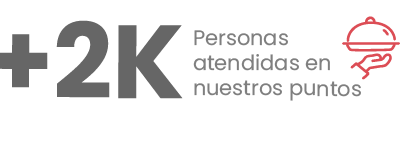 Más de 2 mil personas atendidas en nuestros puntos